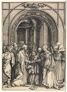 Albrecht Dürer - The Betrothal of the Virgin - Google Art Project