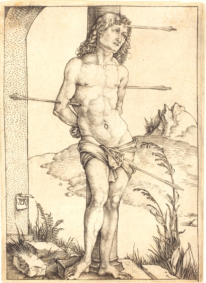Albrecht Dürer - Saint Sebastian Bound to the Column (NGA 1943.3.3476)