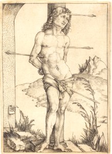 Albrecht Dürer - Saint Sebastian Bound to the Column (NGA 1943.3.3476)