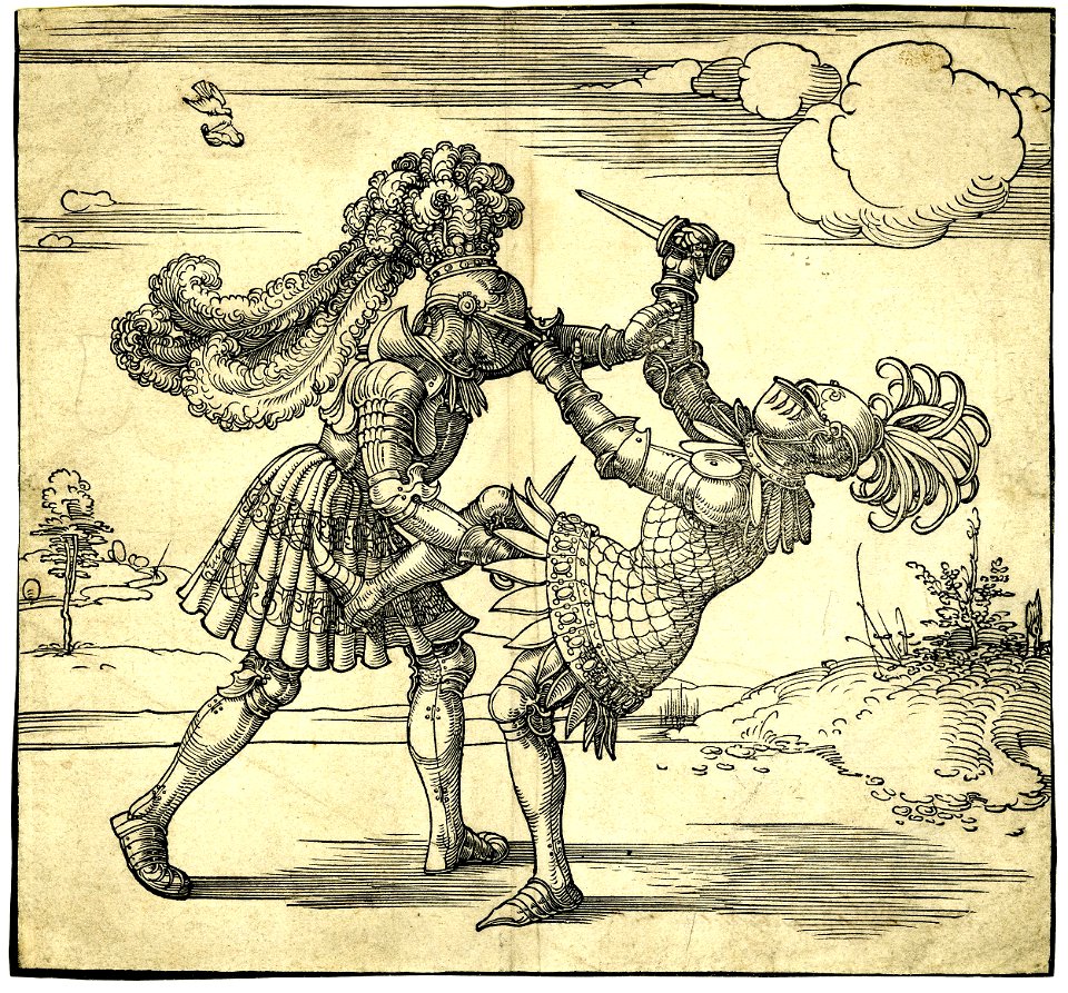 Albrecht Dürer - The combat on foot with daggers - 48780001