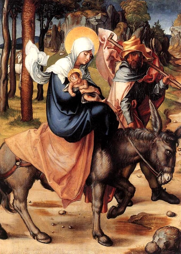 Albrecht Dürer - The Seven Sorrows of the Virgin - The Flight into Egypt - WGA06920