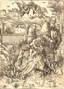 Albrecht Dürer - The Holy Family with the Three Hares (NGA 1941.1.39)