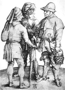 Albrecht Dürer - Three Peasants in Conversation - WGA7276