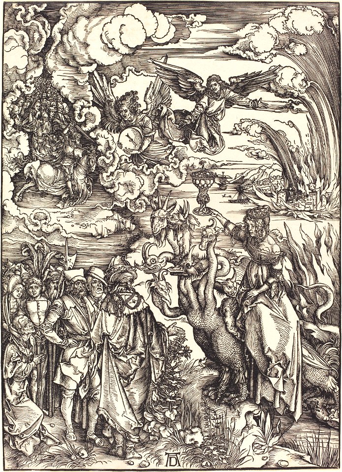 Albrecht Dürer - The Babylonian Whore (NGA 1941.3.10)