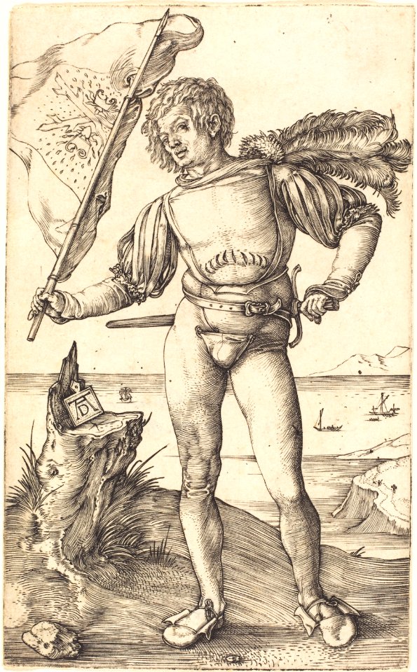 Albrecht Dürer - Standard Bearer (NGA 1943.3.3480)