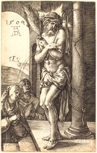 Albrecht Dürer - The Man of Sorrows Standing by the Column (NGA 1943.3.3501)