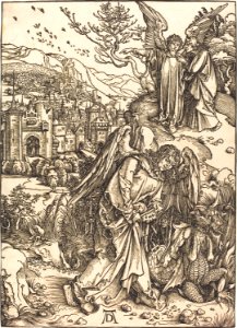 Albrecht Dürer - The Angel with the Key to the Bottomless Pit (NGA 1943.3.3567)