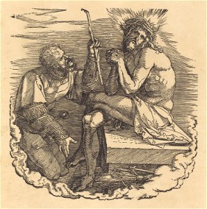 Albrecht Dürer - The Man of Sorrows Mocked by a Soldier (NGA 1943.3.3614)