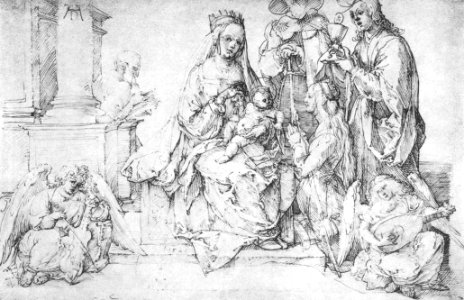 Albrecht Dürer - The Virgin with Two Angels and Four Saints - WGA7104
