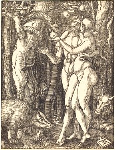 Albrecht Dürer - The Fall of Man (NGA 1943.3.3633)