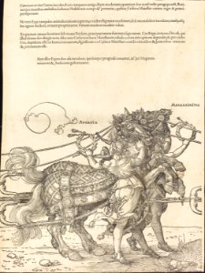 Albrecht Dürer - The Triumphal Chariot of Maximilian I (The Great Triumphal Car) (plate 7 of 8)