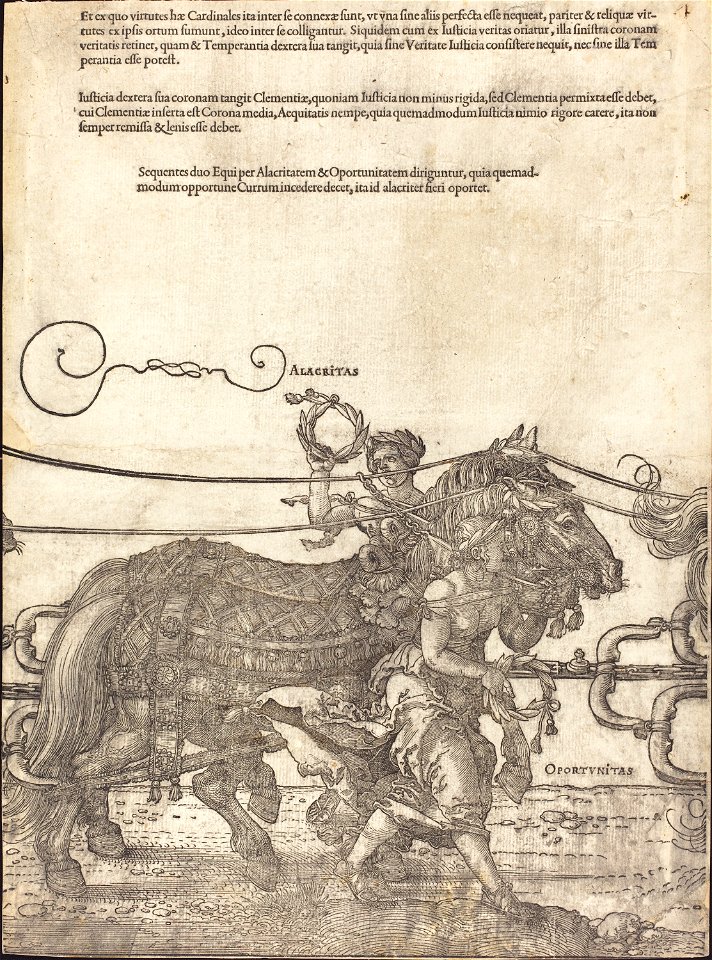 Albrecht Dürer - The Triumphal Chariot of Maximilian I (The Great Triumphal Car) (plate 4 of 8)