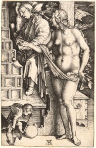 Albrecht Dürer - The Dream of the Doctor (Temptation of the Idler) (NGA 1943.3.3481)