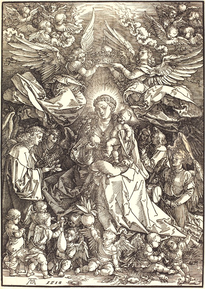 Albrecht Dürer - The Virgin Surrounded by Many Angels (NGA 1943.3.3684)