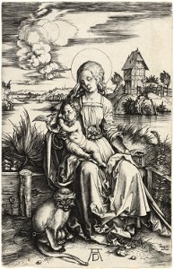 Albrecht Dürer - The Virgin and Child with the Monkey (NGA 1949.1.20)