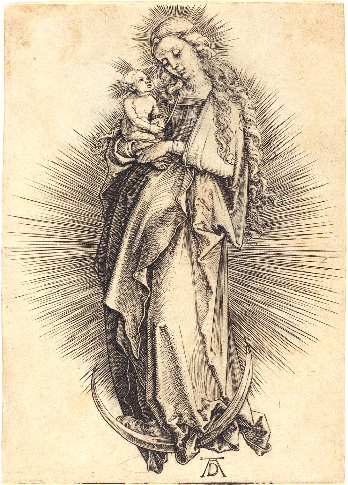Albrecht Dürer - The Virgin on the Crescent (NGA 1943.3.3474)