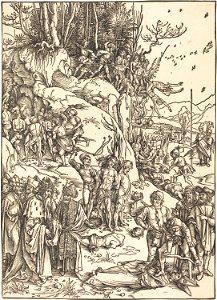 Albrecht Dürer - The Martyrdom of the Ten Thousand (NGA 1943.3.3563)