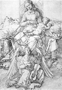 Albrecht Dürer - The Madonna and Child with a Music-making Angel - WGA07087