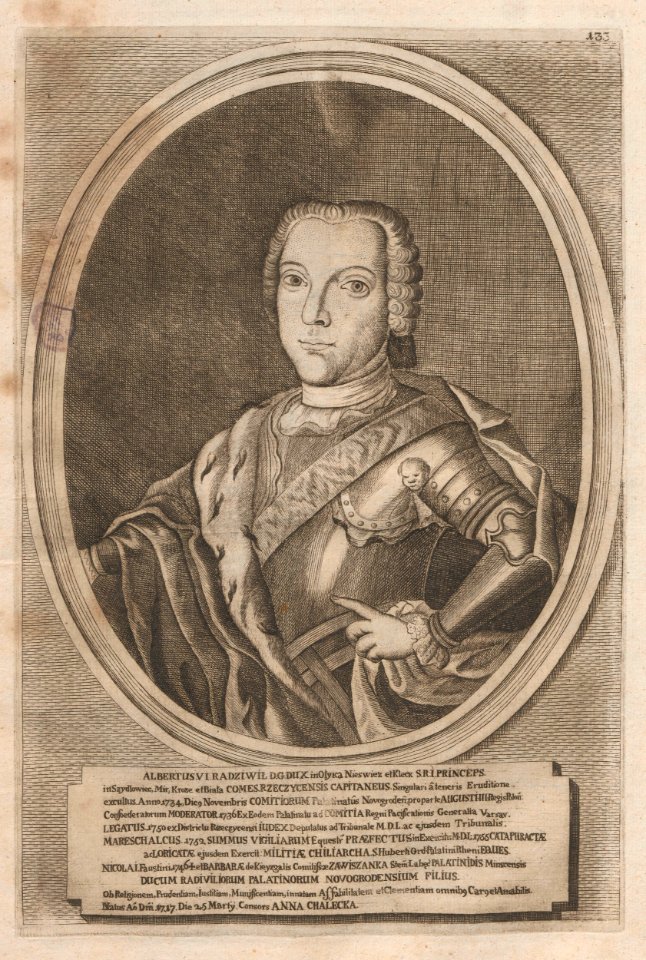Albrecht Radzivił. Альбрэхт Радзівіл (H. Lajbovič, 1758)