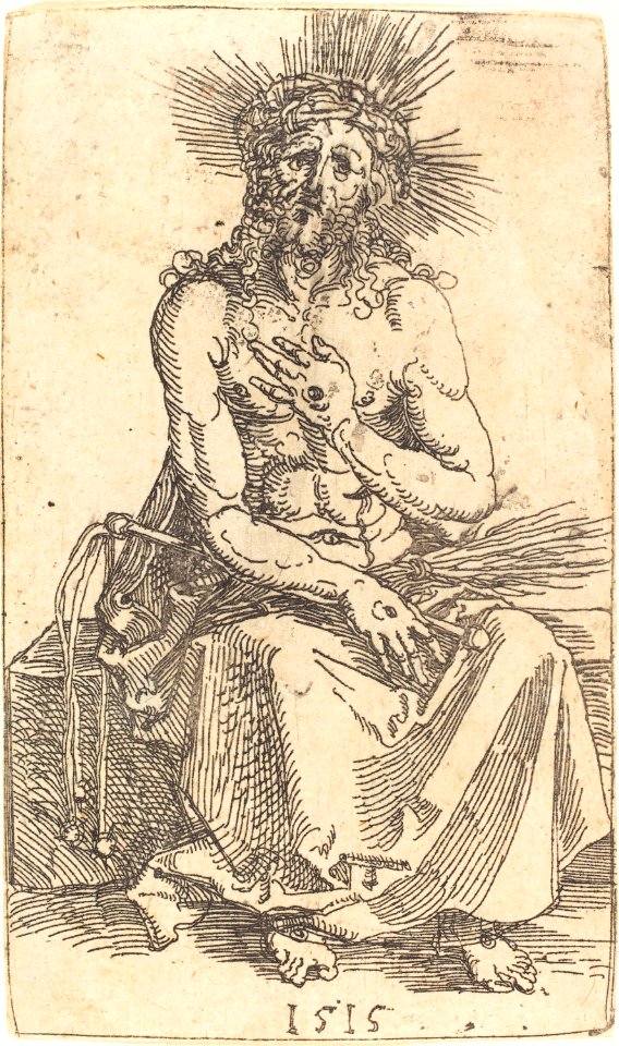 Albrecht Dürer - The Man of Sorrows Seated (NGA 1943.3.3532)