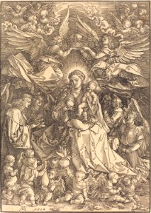 Albrecht Dürer - The Virgin Surrounded by Many Angels (NGA 1941.1.38)