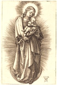 Albrecht Dürer - The Virgin and Child on a Crescent with a Diadem (NGA 1943.3.3559)