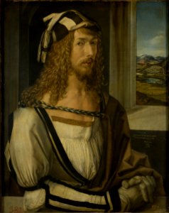 Albrecht Dürer's Self-portrait at 26 (1498), Prado Museum (Madrid)