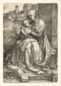 Albrecht Dürer - The Virgin Sitting by a Wall - Google Art Project