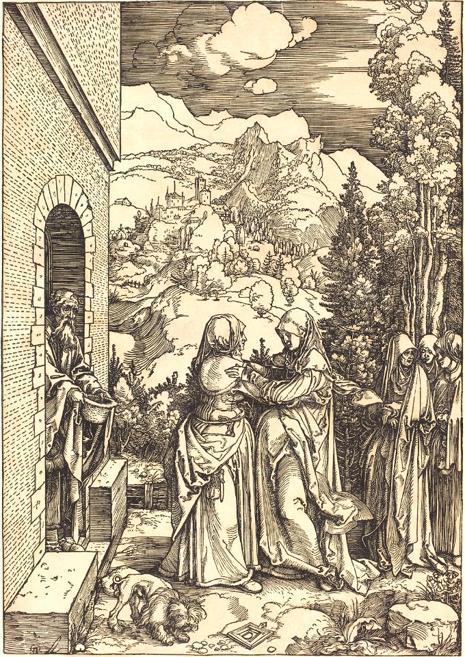 Albrecht Dürer - The Visitation (NGA 1943.3.3582)