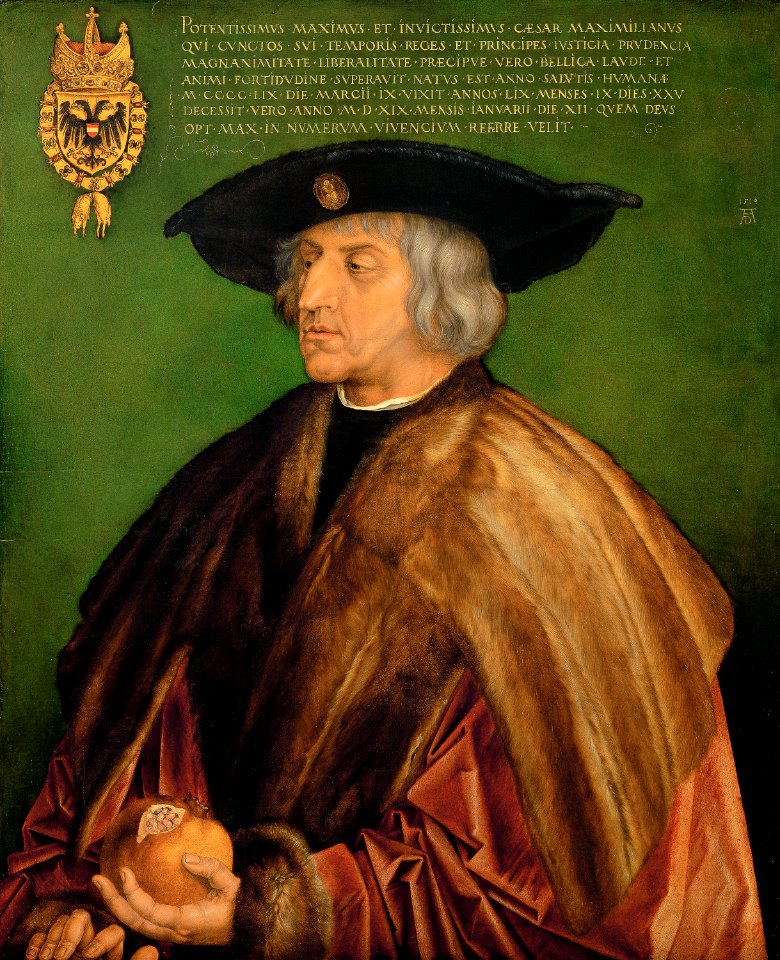 Albrecht Dürer, , Kunsthistorisches Museum Wien, Gemäldegalerie - Kaiser Maximilian I. - GG 825 - Kunsthistorisches Museum