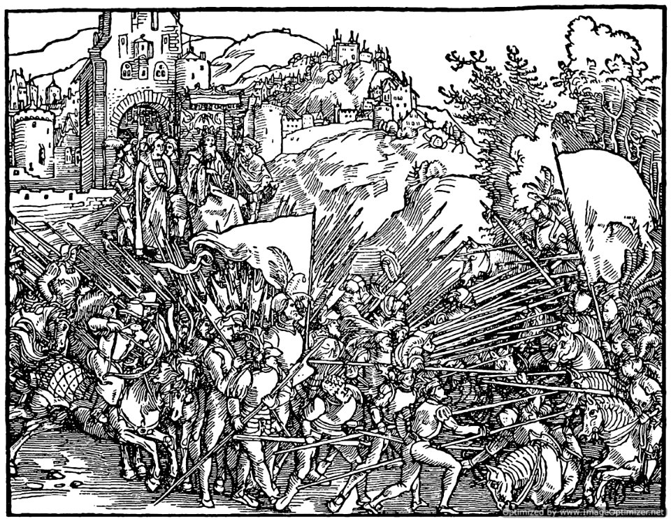 Albrecht-Durer-Holofernes-fights-the-Jews
