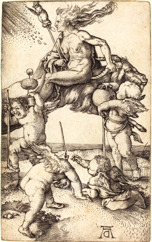 Albrecht Dürer - Witch Riding on a Goat (NGA 1943.3.3556)