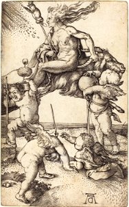 Albrecht Dürer - Witch Riding on a Goat (NGA 1943.3.3556)