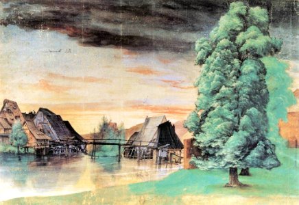 Albrecht Dürer - Willow Mill - WGA07361