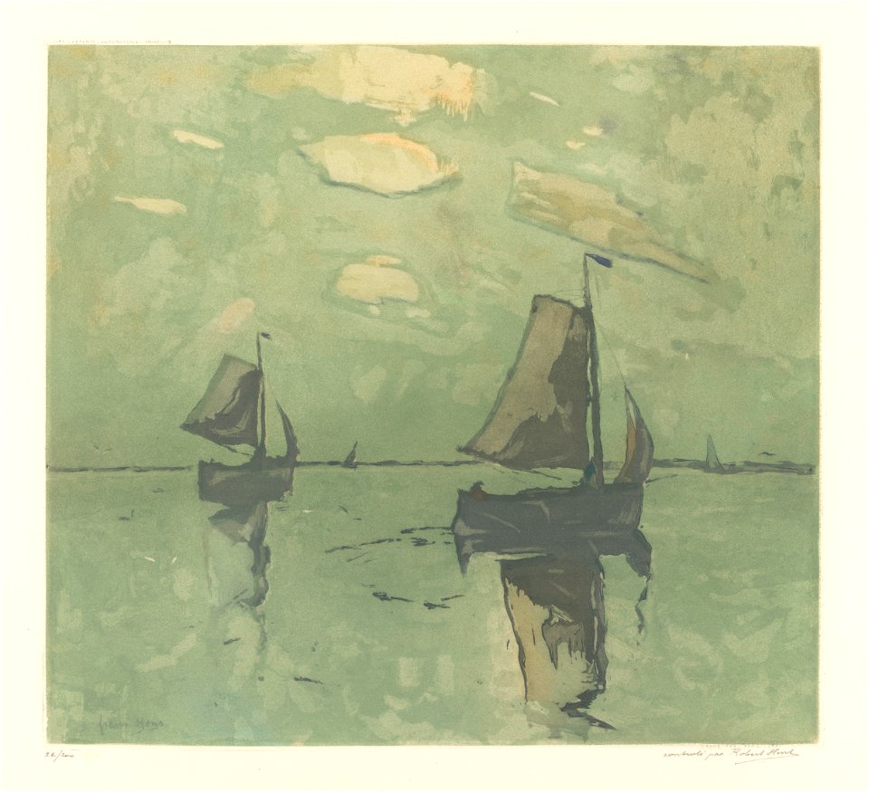 Album 8 estampes (en couleurs) (03) - Marine, print by Armand Apol (1879-1950), Belgium, Prints Department of the Royal Library of Belgium, S.III 112559