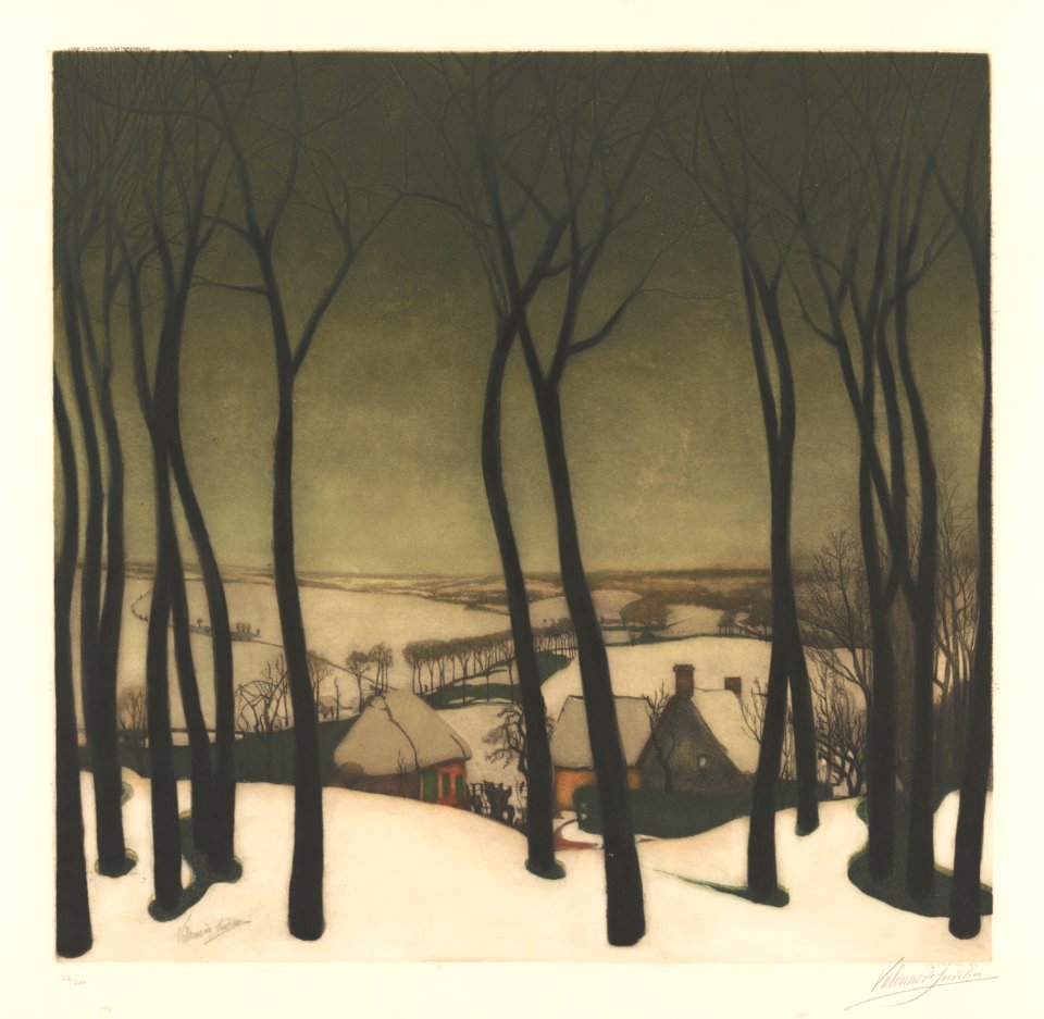 Album 8 estampes (en couleurs) (05) - Paysage, print by Armand Apol (1879-1950), Belgium, Prints Department of the Royal Library of Belgium, S.III 112561