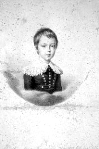 Albrecht von Österreich-Teschen als Kind Litho