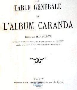 Album Caranda tables 39104