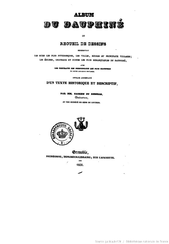 Album dauphiné frontespizio gallica