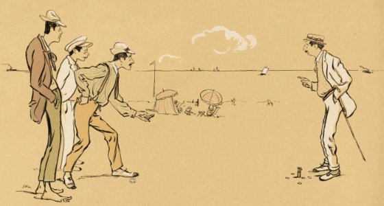 Album Le Grand Monde à l'Envers - Jeu sur la plage