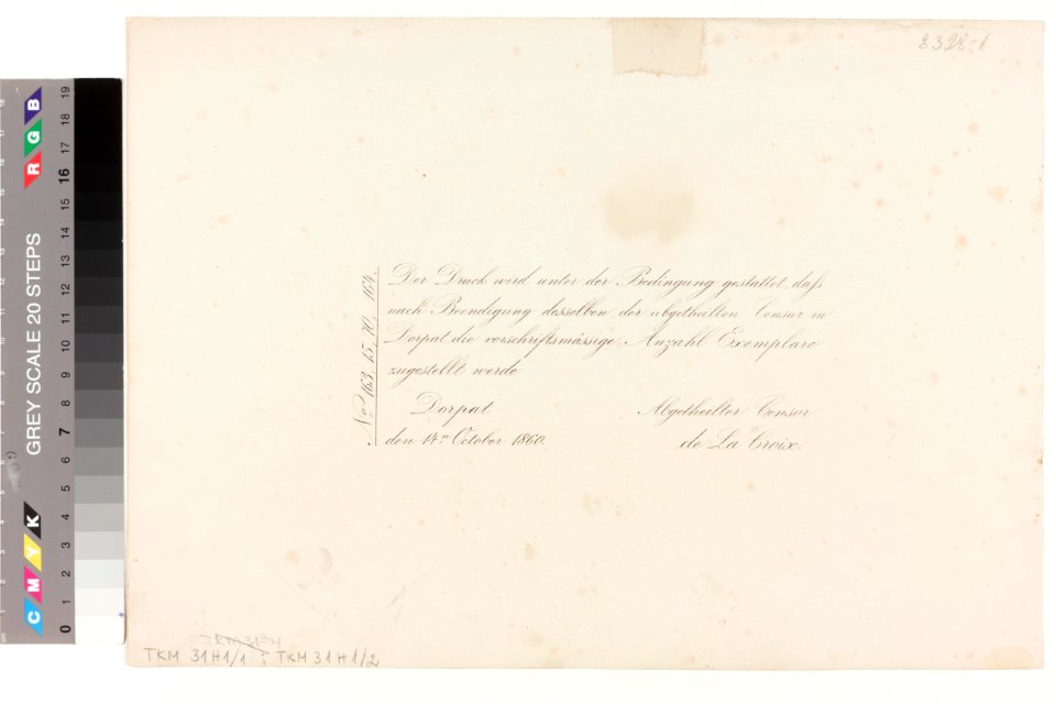 Album von Dorpat, TKM 0031H 01 02
