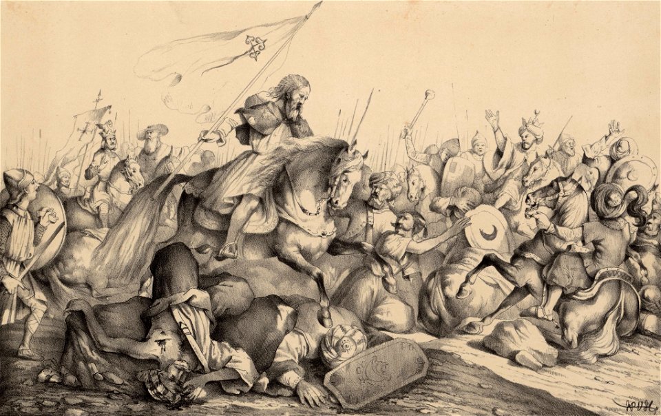 Album Rejio, Francisco de Paula van Halen, Batalla de Clavijo (cropped)