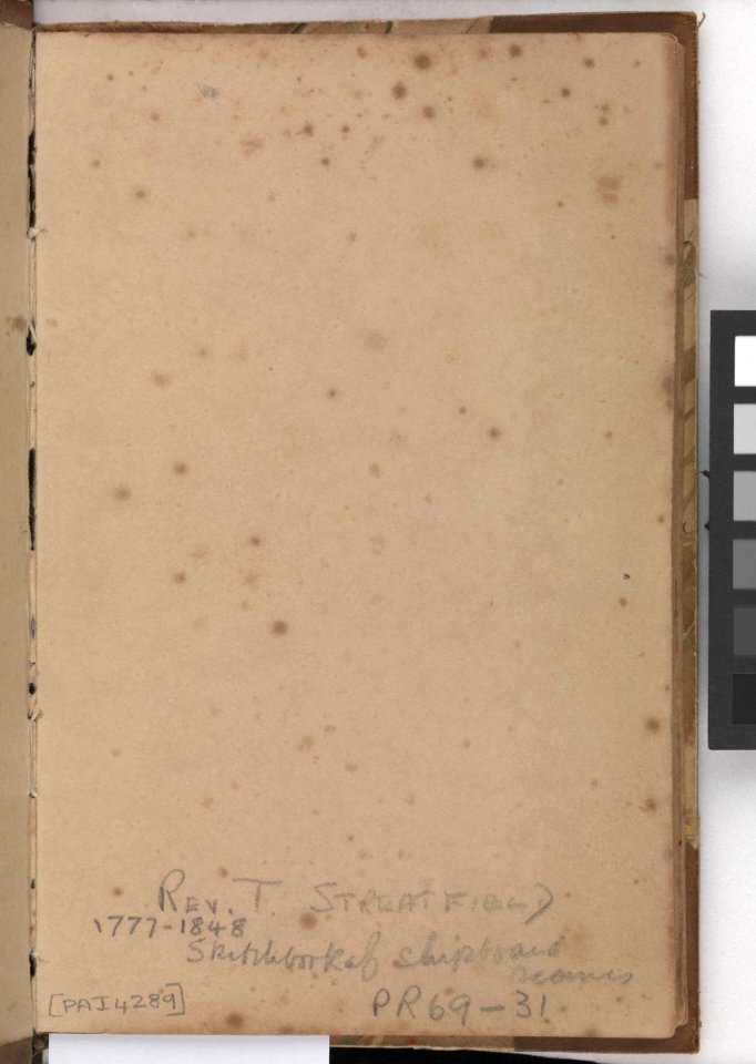 Album of shipboard scenes belonging to and possibly by the clergyman, antiquarian and amateur artist, Rev. Thomas Streatfeild (sic). RMG PZ4289