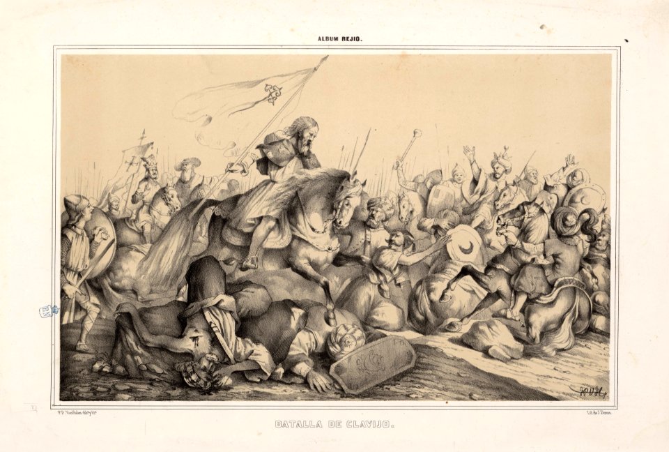 Album Rejio, Francisco de Paula van Halen, Batalla de Clavijo