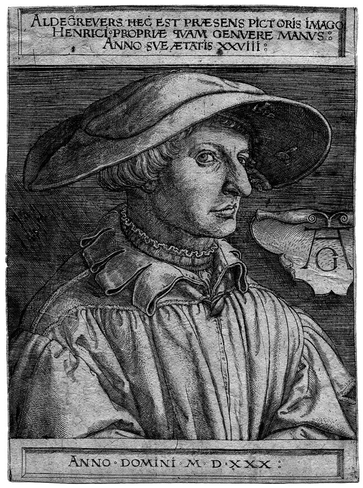 Aldegrever Selbstbildnis 1530