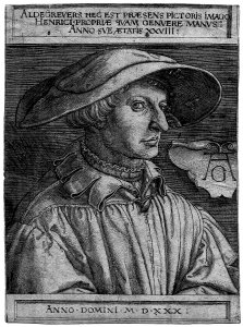 Aldegrever Selbstbildnis 1530