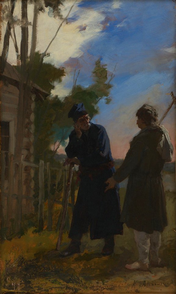 Kazimierz Alchimowicz - The Nobleman and the Peasant (1908)