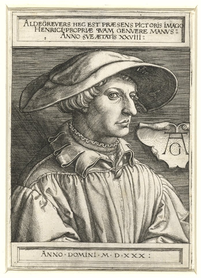Heinrich Aldegrever Autoportrait