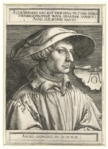 Heinrich Aldegrever Autoportrait