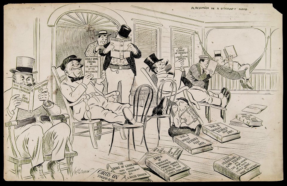 Aldermen in a literary mood; or Summer school at home, June 12, 1897 (NBY 1393)